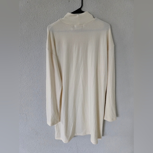 Copper Key Sweater Dress Women Sz L Beige Long Sleeves Bodycon Turtle New - Picture 9 of 9
